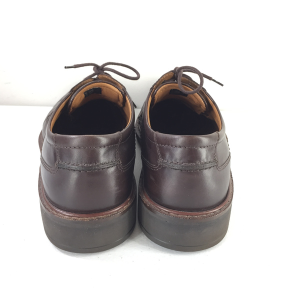 Ecco Men\'s 44 10 Brown Leather Oxfords lace up